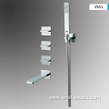 Wall-mounted square handheld rainfall shower faucet tap